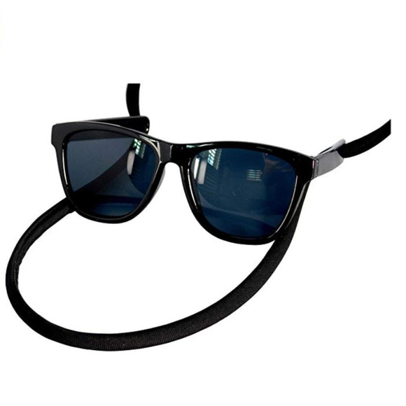 DOG SMALL BLACK 80'S RETRO SUNGLASSES MATTE BLACK - Picture 4 of 4